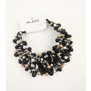 Nwt Aldo Pearl chunky statement necklace